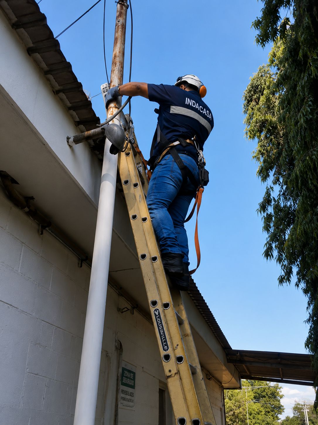 Mantenimiento en fachada exterior